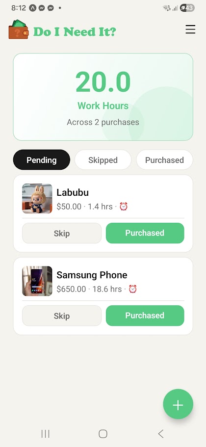 Do I Need It? app screenshot